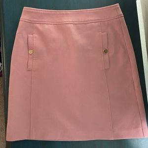 Loft skirt, blush color and gold details.